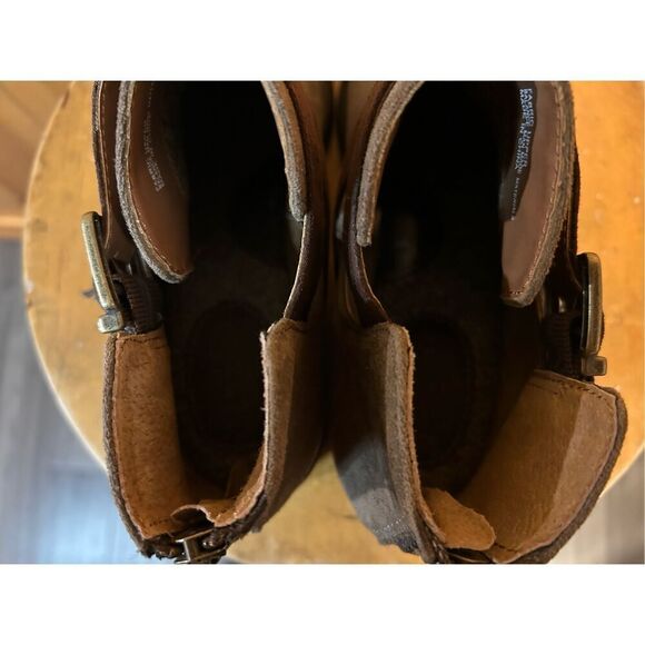 b.o.c. Taupe Ankle Boots with Double Buckle - Picture 5 of 9